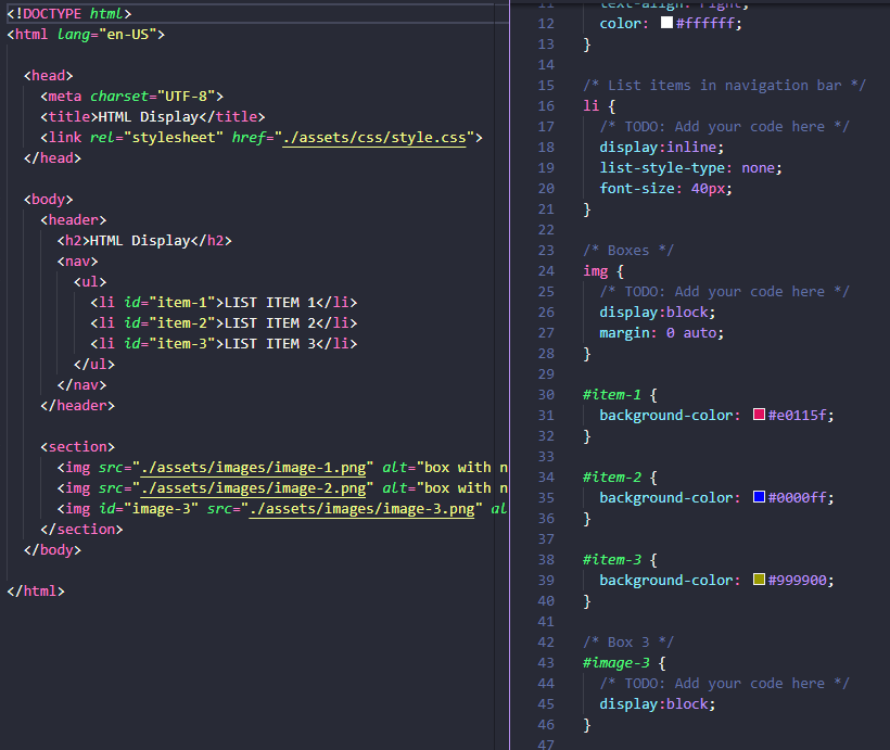 Example of Organizing tests