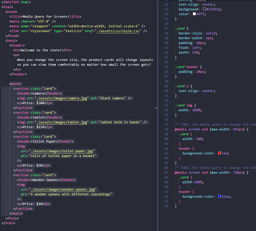 Example of Organizing tests