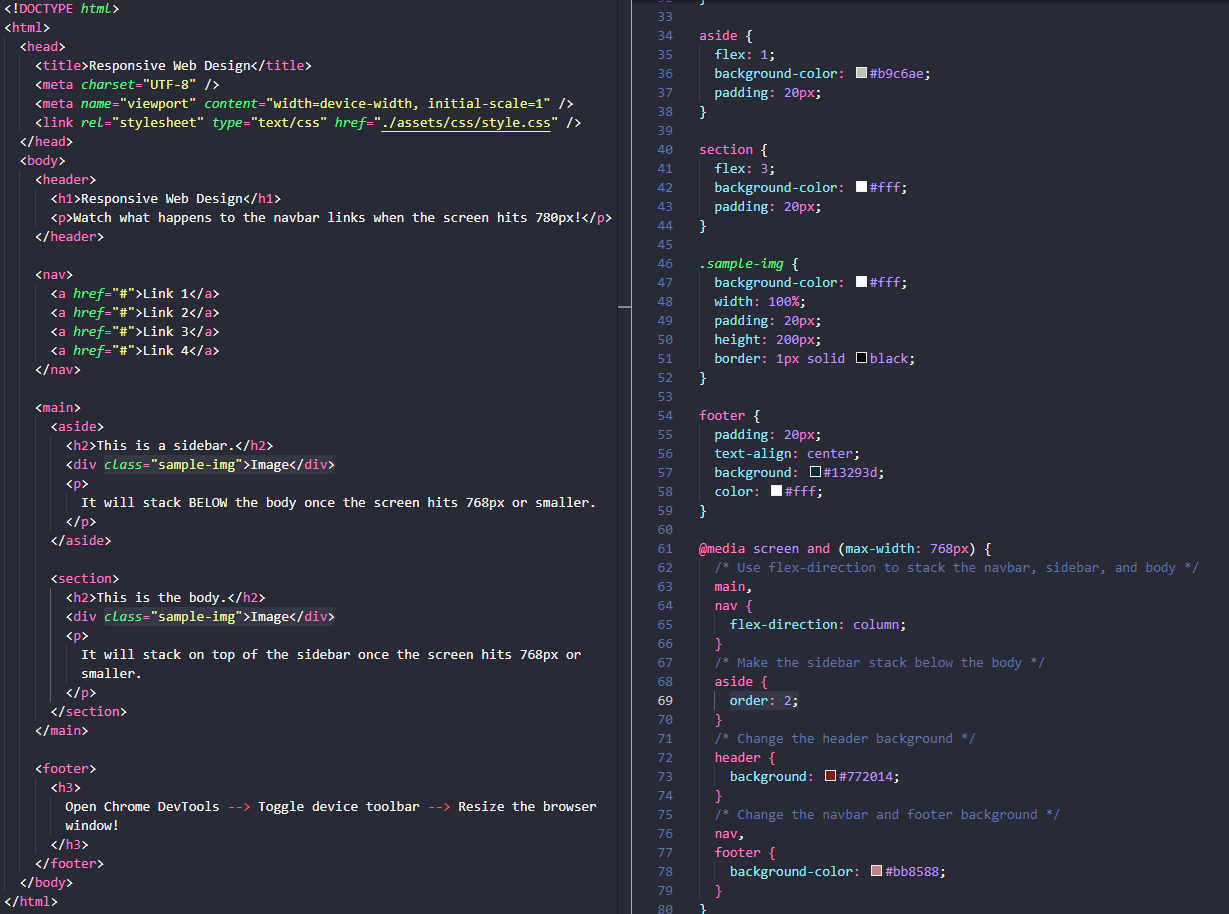 Example of Organizing tests