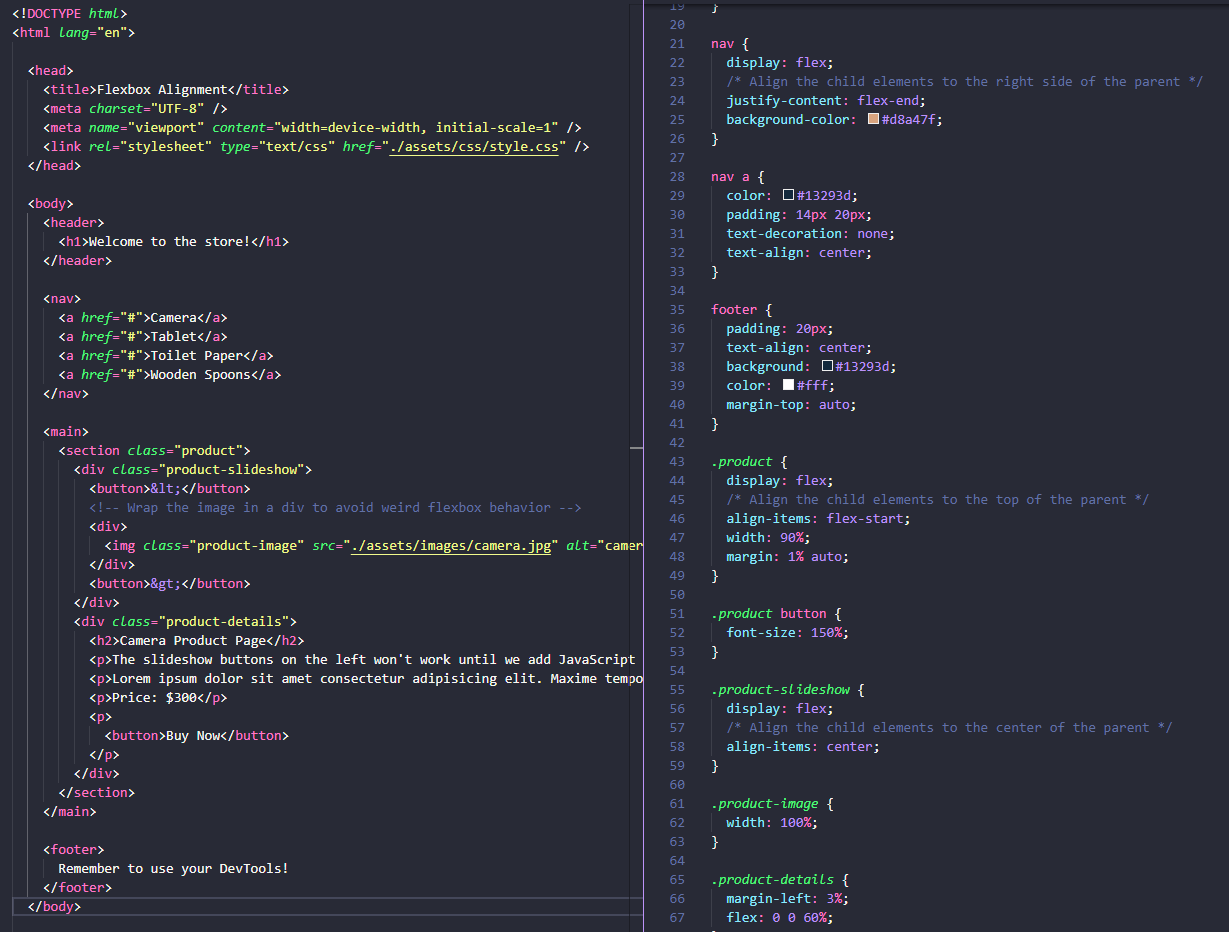 Example of Organizing tests