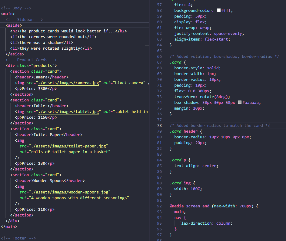 Example of Organizing tests