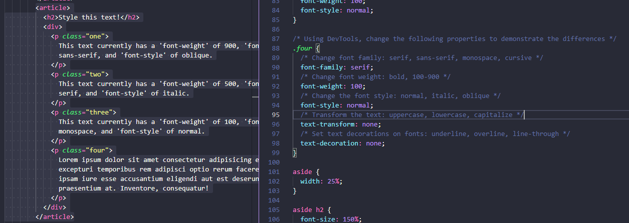 Example of Organizing tests