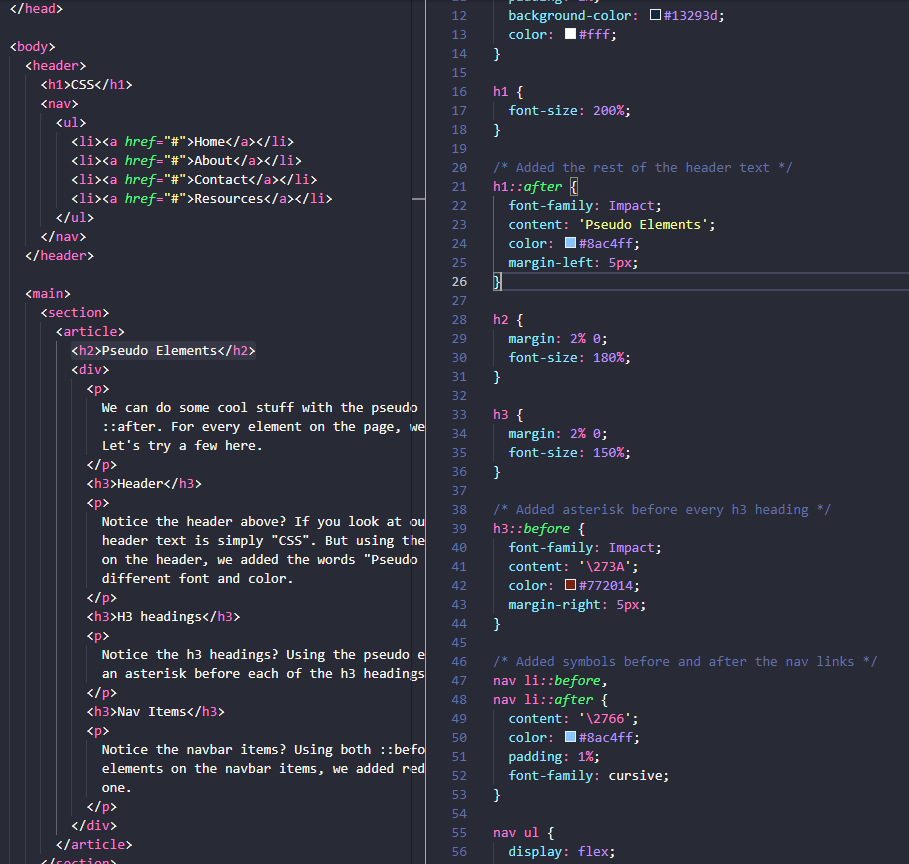 Example of Organizing tests