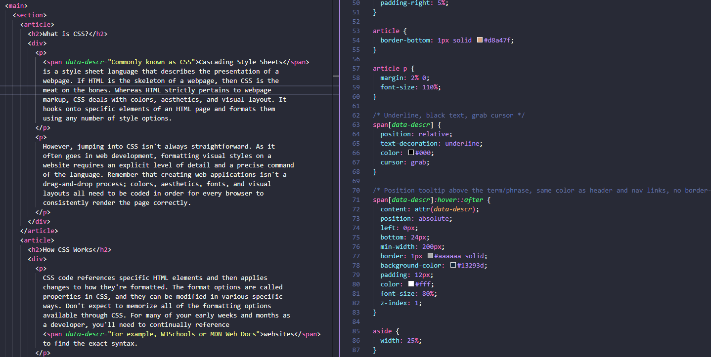 Example of Organizing tests