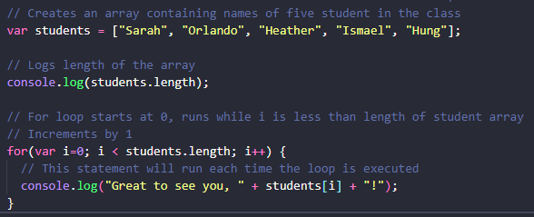 Example of Organizing tests