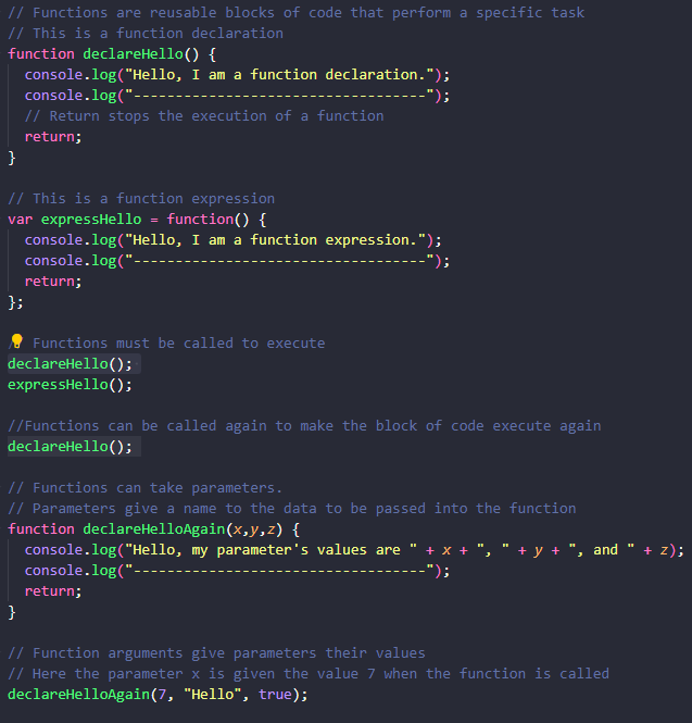 Example of Organizing tests