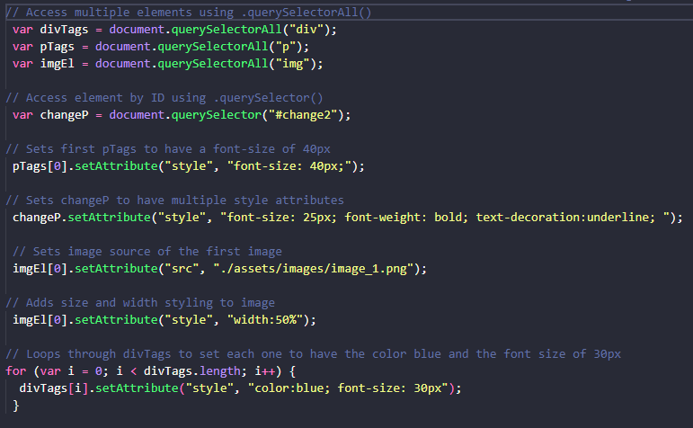 Example of Organizing tests