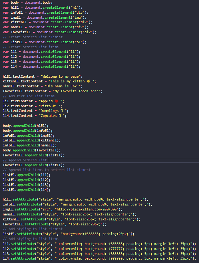 Example of Organizing tests