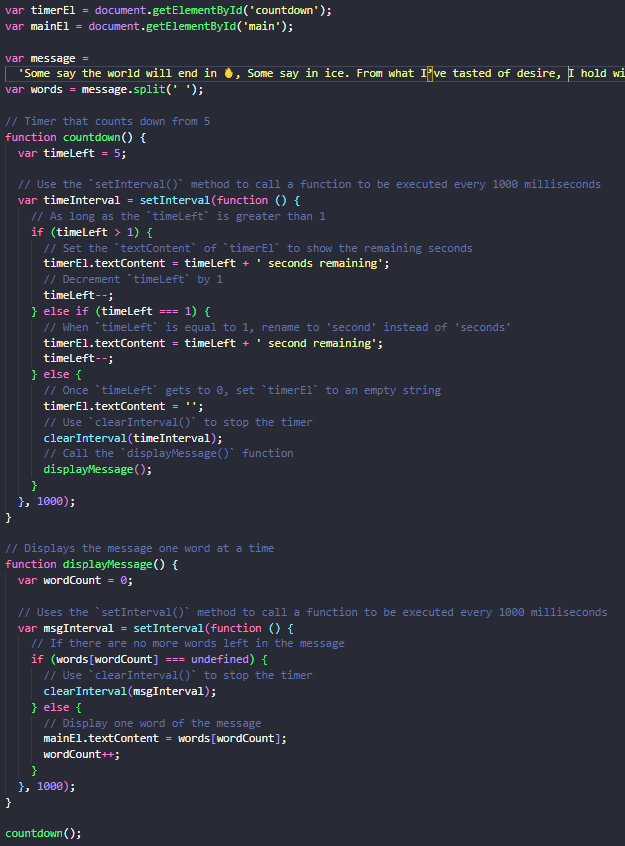 Example of Organizing tests