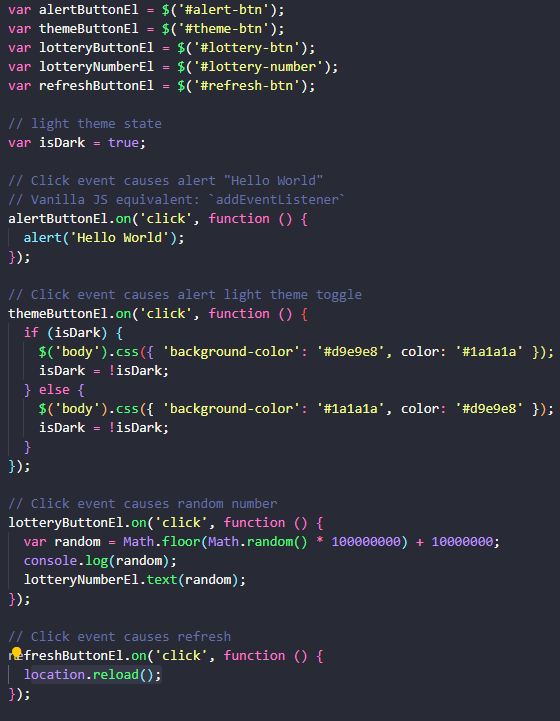 Example of Organizing tests
