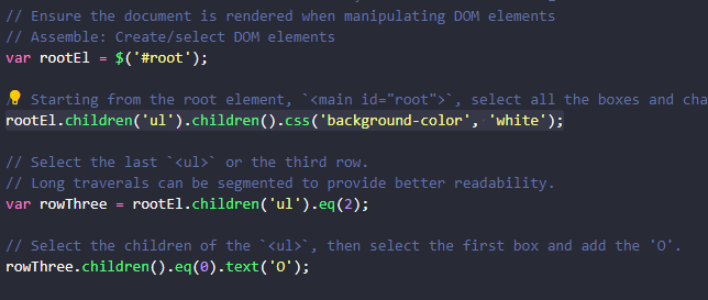Example of Organizing tests