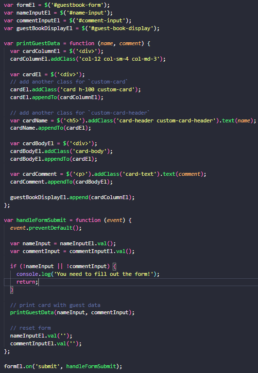 Example of Organizing tests