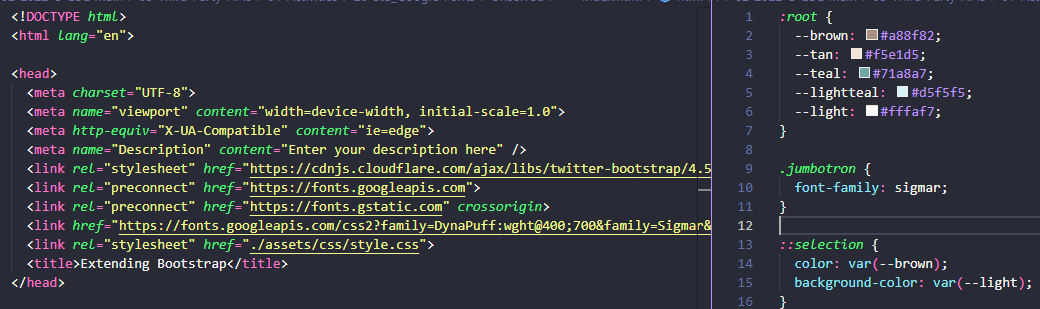 Example of Organizing tests