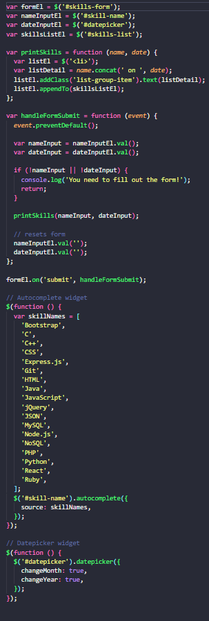 Example of Organizing tests