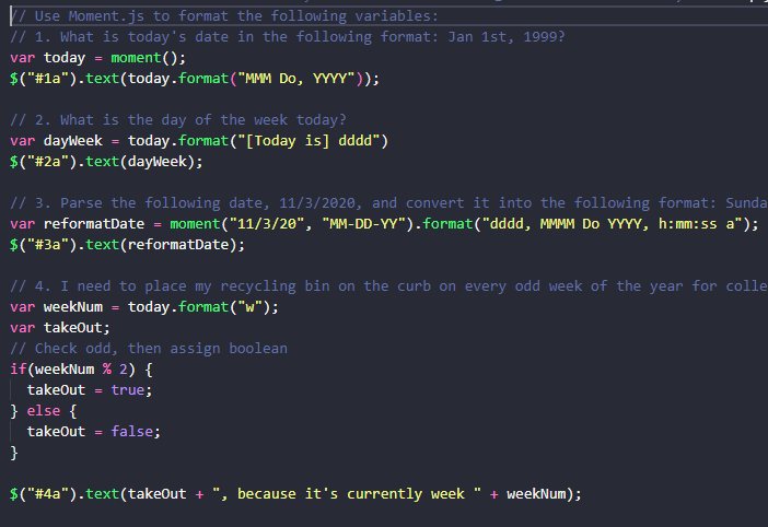 Example of Organizing tests