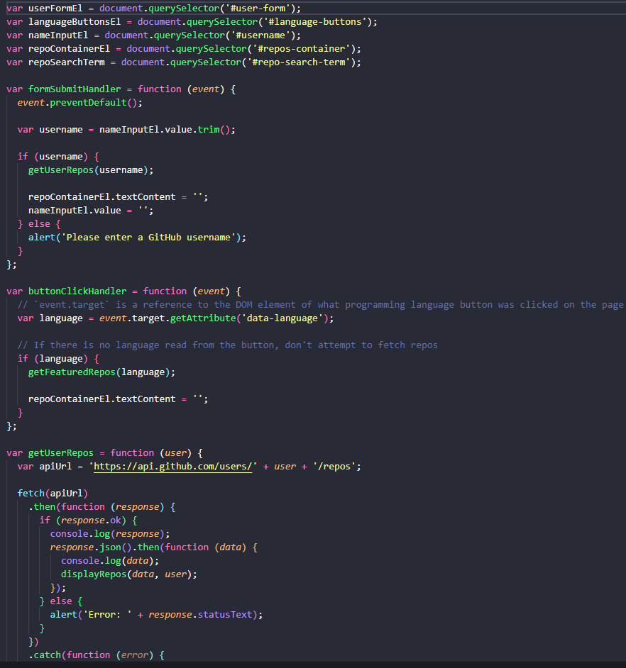 Example of Organizing tests