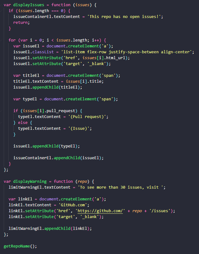 Example of Organizing tests