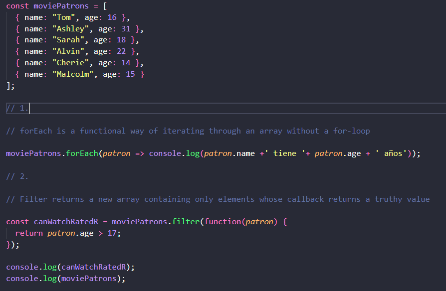 Example of the use Functional Loops