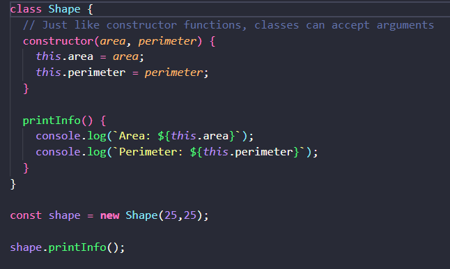 Classes concept