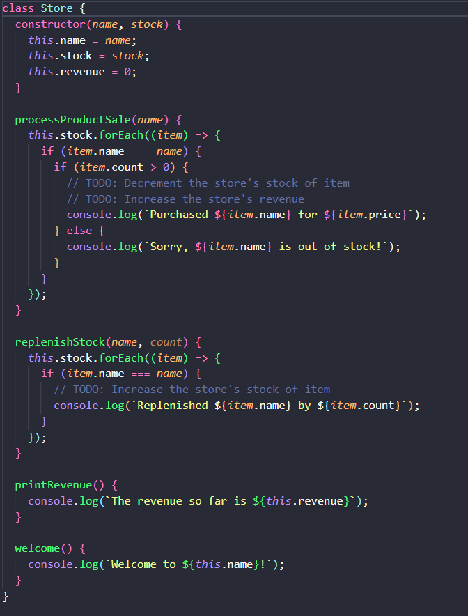 Example of Organizing tests