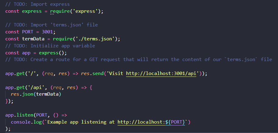 Example of Organizing tests