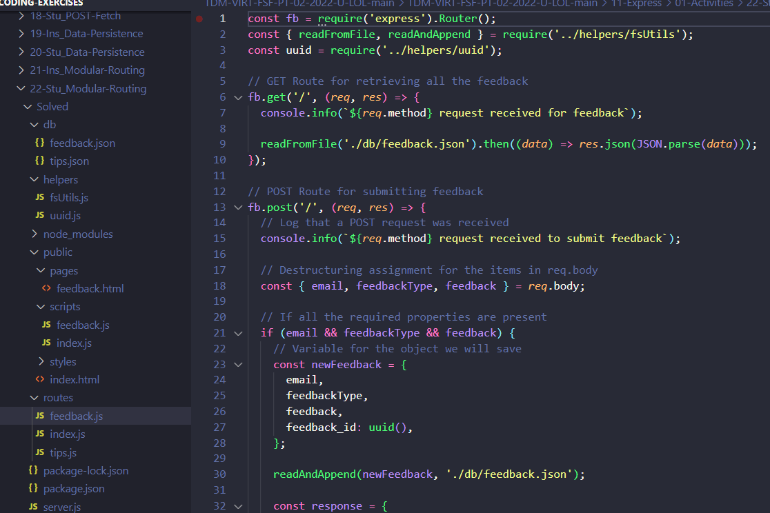 Example of Organizing tests