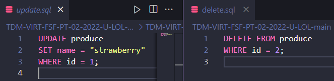 Example of Organizing tests
