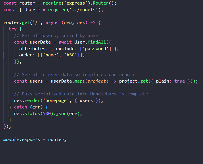 Example of Organizing tests