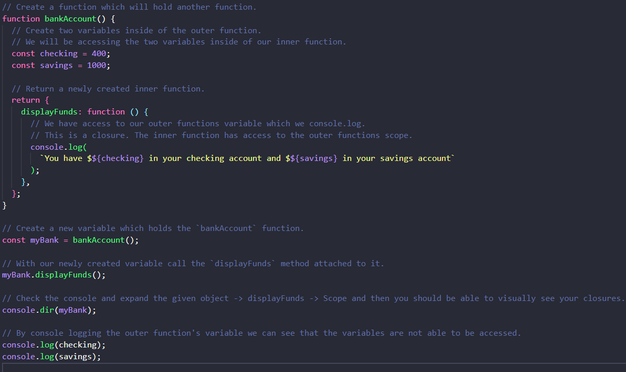 Example of Organizing tests