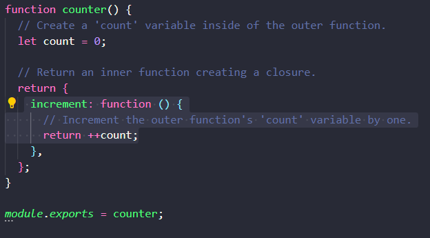 Example of Organizing tests