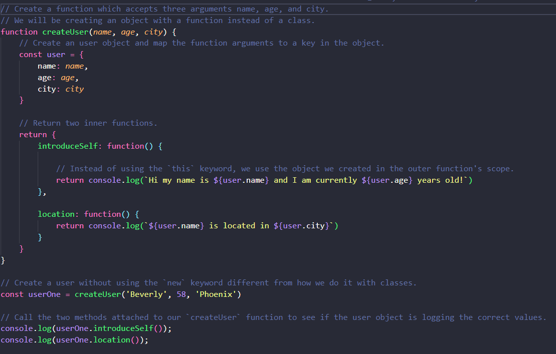 Example of Organizing tests