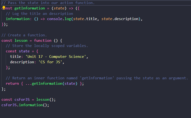 Example of Organizing tests