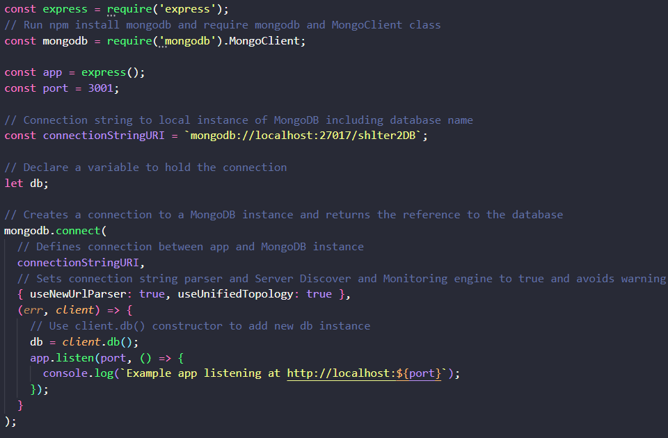 Example of Organizing tests