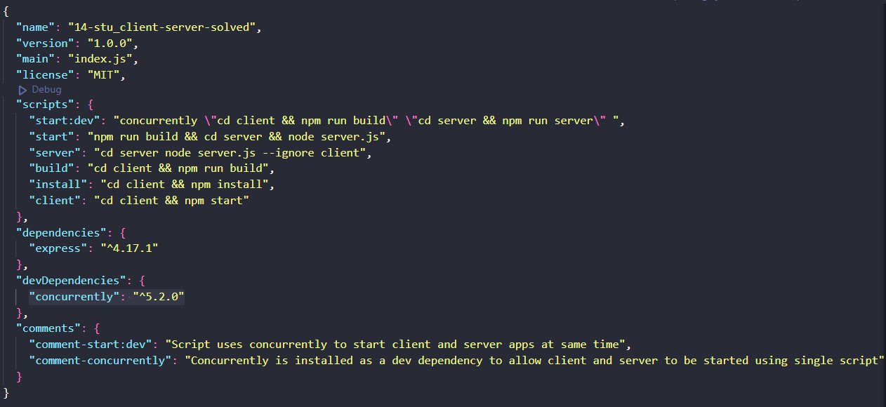 Example of Organizing tests