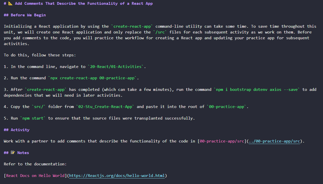 Example of Organizing tests